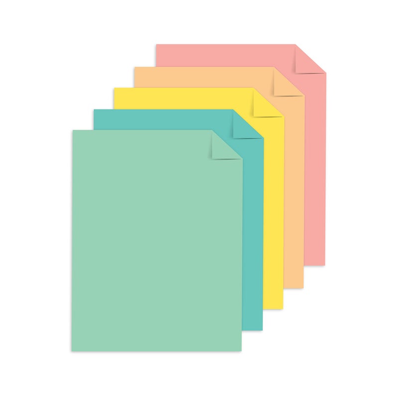 Astrobrights Punchy Pastel Paper Assortment  8.5"" x 11""  24 lb.  5-Color Assortment  200 Sheets (91741) - Image 2